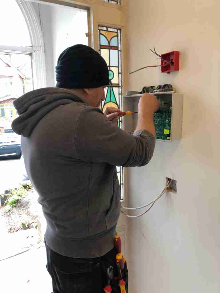 Fire Alarm Panel installation